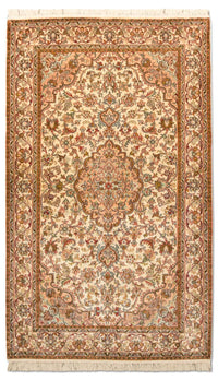 Tapis en soie - Soie du Cachemire - 164 x 94 cm - beige