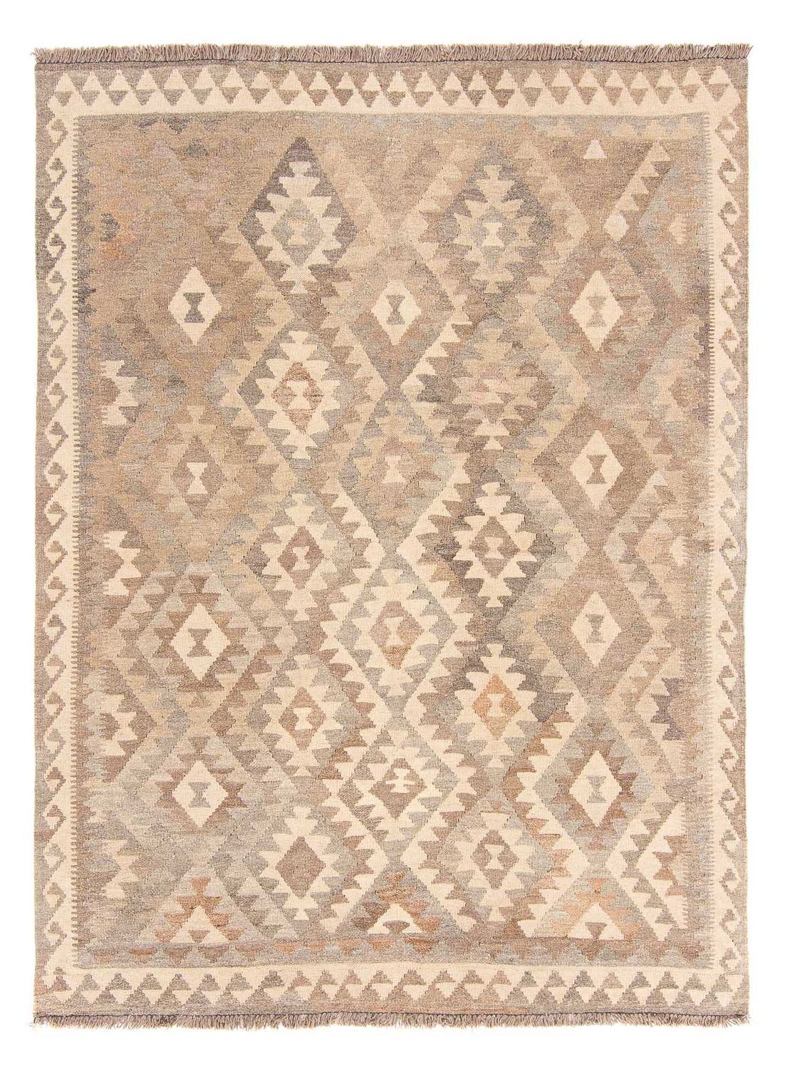 Kelim Teppich - Trendy 205 x 151 cm - beige