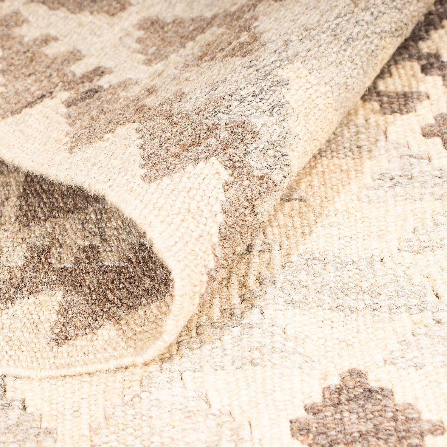 Kelim Teppich - Splash 190 x 130 cm - beige