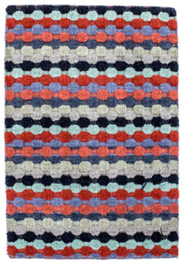 Tapis en laine - 90 x 60 cm - multicolore