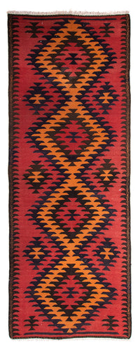 Tapis de couloir Tapis Kelim - Vieux - 395 x 150 cm - multicolore