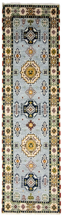 Tapis de couloir Tapis oriental - 300 x 82 cm - bleu clair