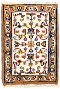 Tapis oriental - 90 x 60 cm - beige