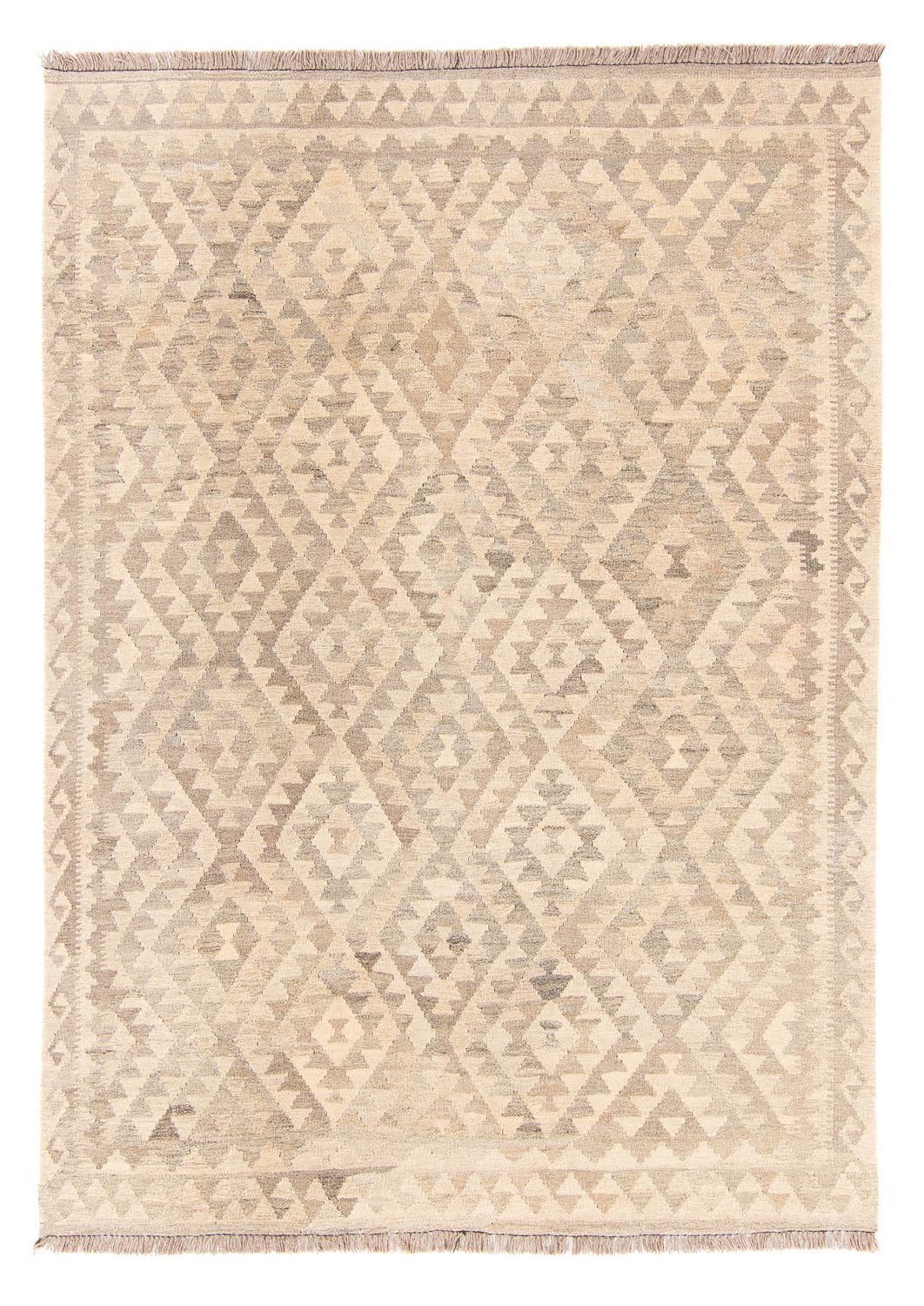 Tapis Kelim - Splash - 210 x 154 cm - beige