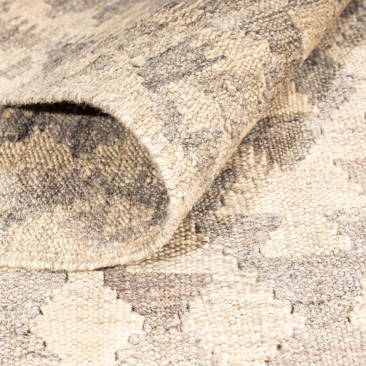 Tapis Kelim - Splash - 210 x 154 cm - beige