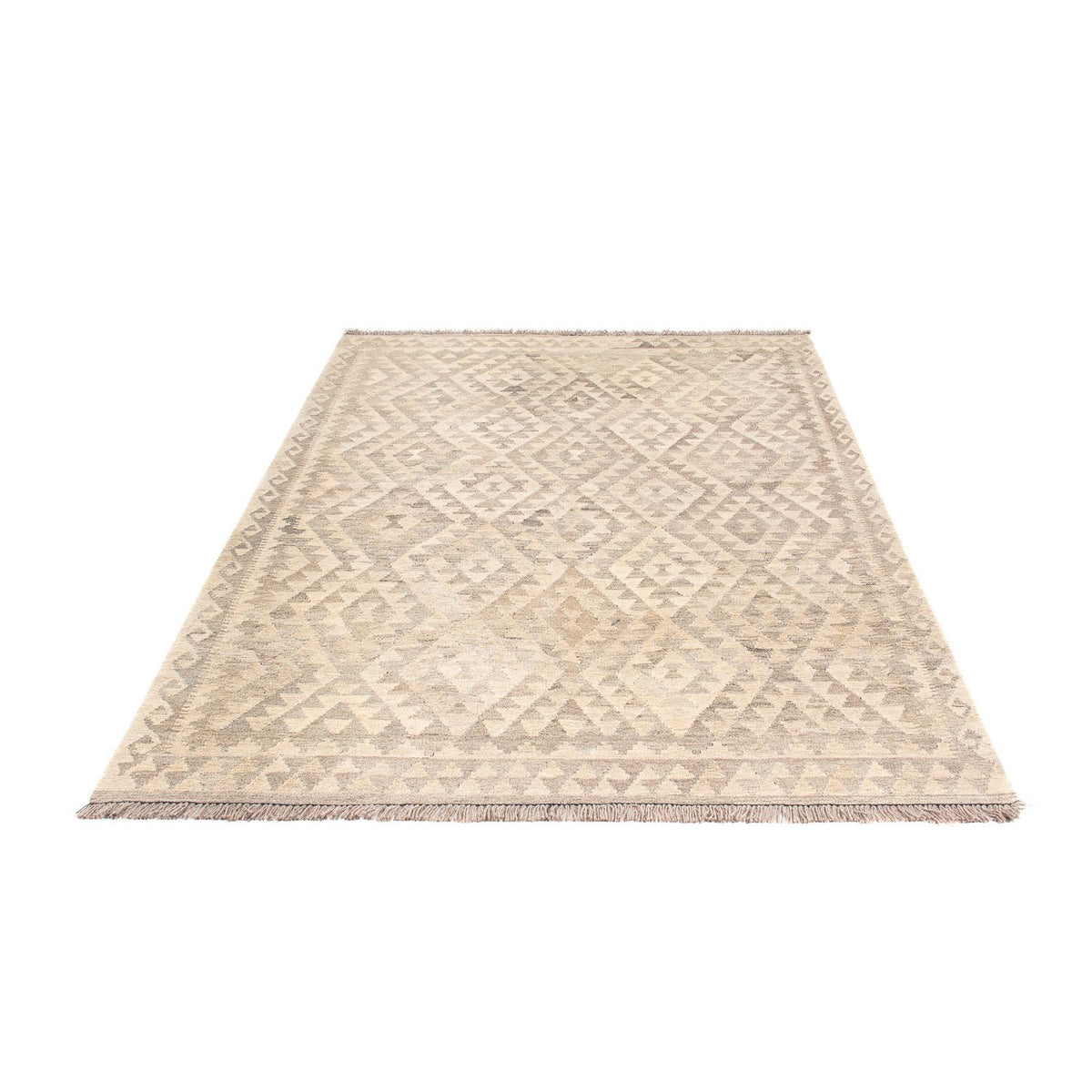 Tapis Kelim - Splash - 210 x 154 cm - beige
