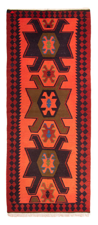 Tapis de couloir Tapis Kelim - Vieux - 335 x 150 cm - multicolore
