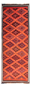 Kilim antico Tappeto 148x365cm - Passatoia / Multicolore / 148 x 365 cm Passatoia