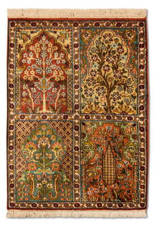 Seidenteppich - Kaschmir Seide 91 x 65 cm Fußmatte