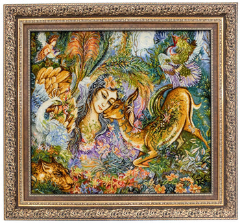 Bild-Teppich 95 x 90 cm Teppich Quadratisch
