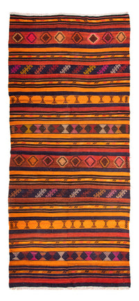 Tapis de couloir Tapis Kelim - Vieux - 340 x 170 cm - multicolore