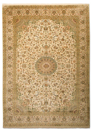 Seidenteppich - Kaschmir Seide 314 x 213 cm Wohnzimmer Teppich