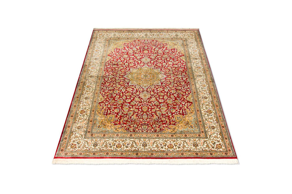 Seidenteppich - Kaschmir Seide 216 x 153 cm Teppich Wohnzimmer