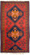 Tapis Belutsch 74x129cm - Tapis oriental - Rectangle / Rouge / 74 x 129 cm Rectangle
