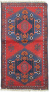 Belutsch Teppich 85x152cm - Orientteppich - Rechteckig / Rot / 85 x 152 cm Rechteckig