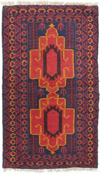Tapis Belutsch - 138 x 78 cm - bleu