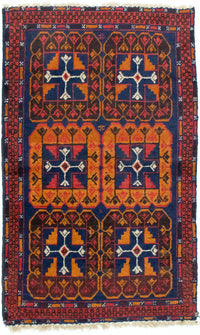 Tapis Belutsch - 120 x 73 cm - bleu