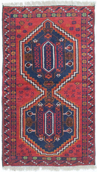 Tapis Belutsch - 129 x 78 cm - rouge