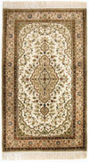 Tapis de Chine en soie Tapis 91x152cm - Tapis oriental - Rectangle / Beige / 91 x 152 cm Rectangle