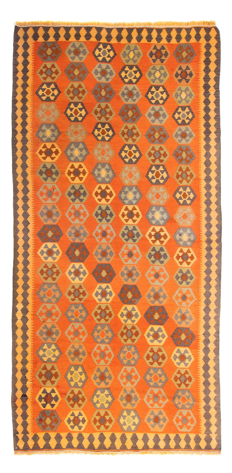 Kelim Teppich - Old 290 x 140 cm - mehrfarbig