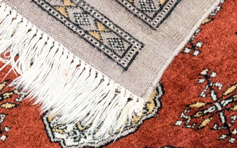 Afghan Teppich - Buchara 200 x 132 cm - silber