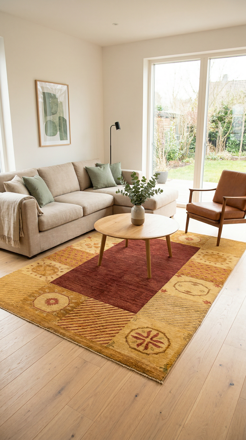 Ziegler Modern Teppich 256x179cm - Orientteppich