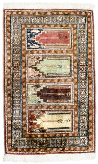 Tappeto di seta - Kayseri - 104 x 66 cm - multicolore