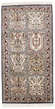 Seidenteppich - Kaschmir Seide 124 x 65 cm Teppichbrücke
