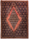 Senneh Tappeto 78x106cm - Tappeto persiano - Rettangolo / Blu / 78 x 106 cm Rettangolo
