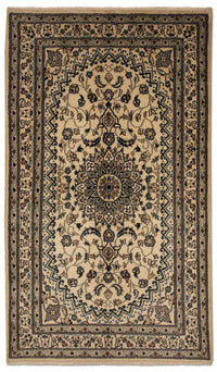 Tapis persan - Nain - 214 x 118 cm - beige