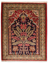 Tapis de Qom Tapis 82x108cm - Tapis persan - Rectangle / Bleu / 82 x 108 cm Rectangle