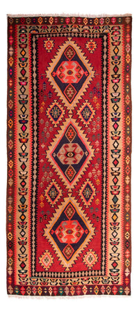 Tapis de couloir Tapis Kelim - Vieux - 360 x 170 cm - multicolore