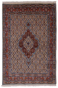 Tapis persan - Classique - 141 x 94 cm - beige
