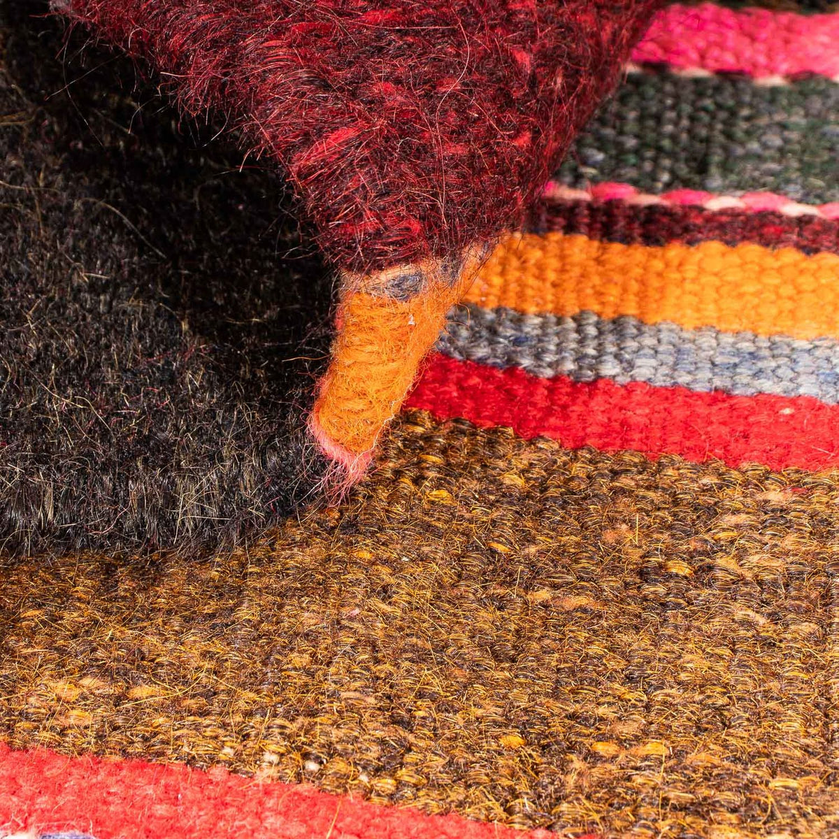 Kelim Teppich - Old 80 x 57 cm - mehrfarbig