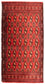 Turkaman Teppich 100 x 50 cm - rot
