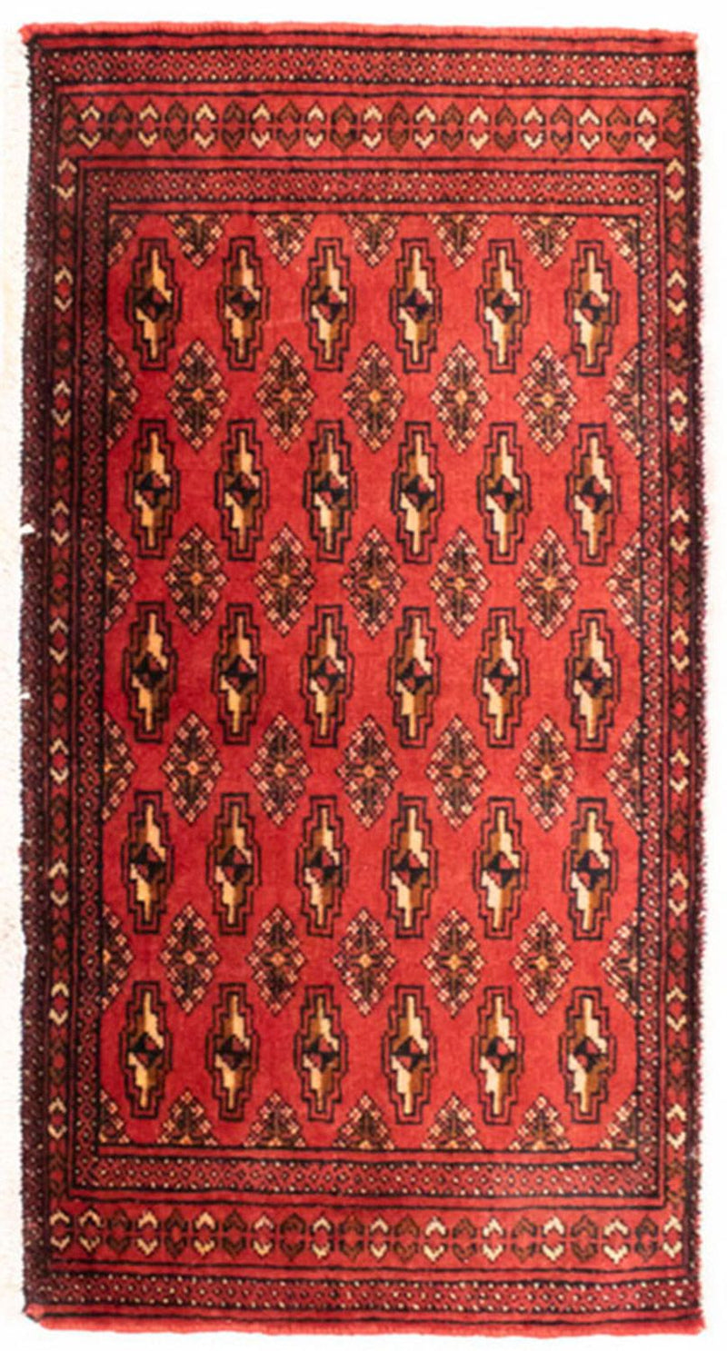 Turkaman Teppich 100 x 50 cm - rot