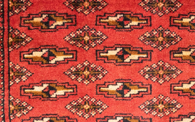 Turkaman Teppich 100 x 50 cm - rot