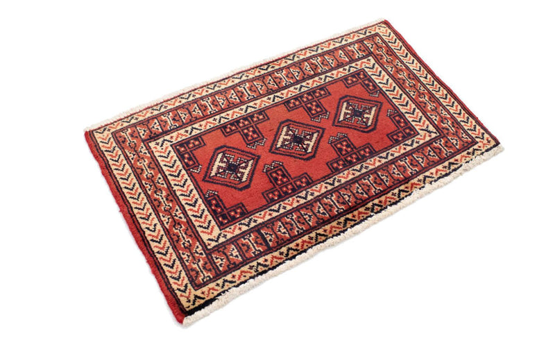 Turkaman Teppich 100 x 50 cm - rot
