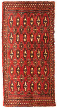 Tapis de couloir Tapis Turkaman - 100 x 50 cm - rouge