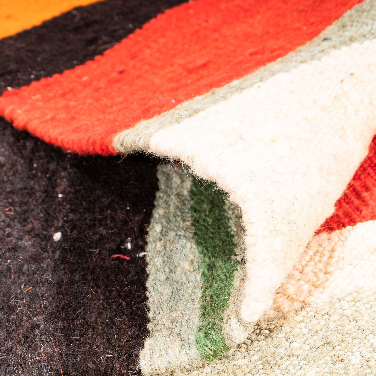 Kelim Teppich - Old 180 x 190 cm - mehrfarbig