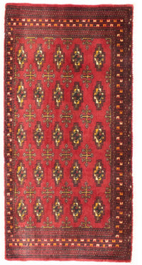 Tapis de couloir Tapis Turkaman - 100 x 50 cm - rouge
