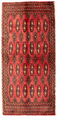Turkaman Teppich 100 x 50 cm - rot