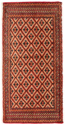 Turkaman Teppich 100 x 50 cm - orange