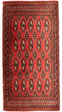 Tapis de couloir Tapis Turkaman - 100 x 50 cm - rouge
