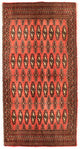 Tappeto corsia Tappeto Turkaman - 100 x 50 cm - ruggine