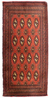 Tappeto Turkaman 50x100cm - Tappeto persiano - ruggine - Passatoia / Ruggine / 50 x 100 cm Passatoia