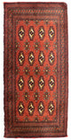 Turkaman Teppich 100 x 50 cm - rost