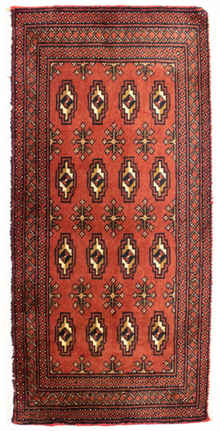 Turkaman Teppich 100 x 50 cm - rost