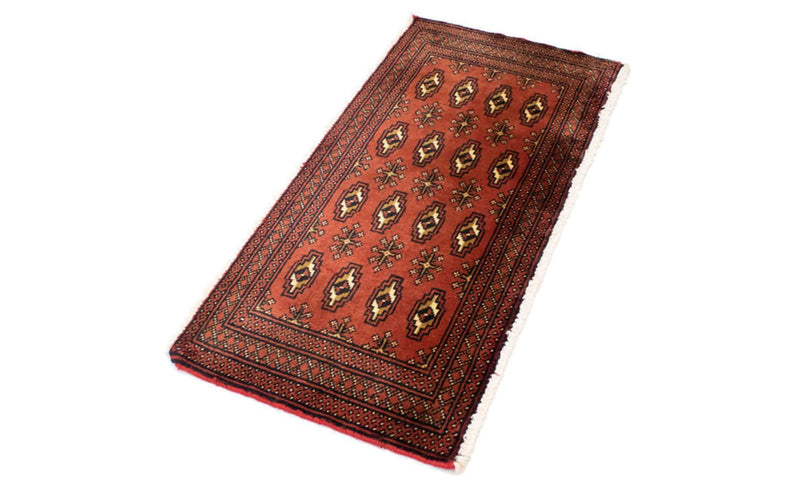 Turkaman Teppich 100 x 50 cm - rost