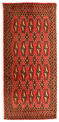 Tapis de couloir Tapis Turkaman - 100 x 50 cm - rouge